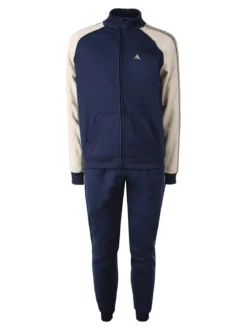 Aki Completo tuta da uomo full zip con interno felpato - blu scuro