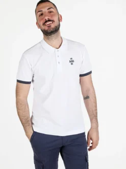 Aki Polo da uomo in cotone a maniche corte