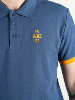 Aki Polo da uomo in cotone a maniche corte