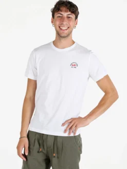Aky T-shirt uomo girocollo in cotone - bianco