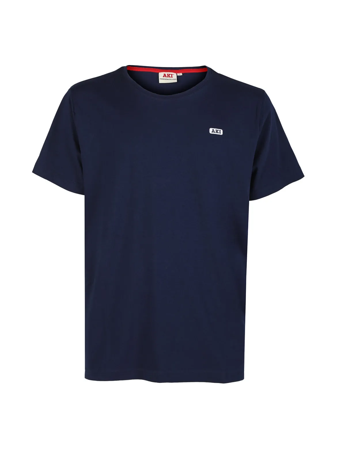 Aky T-shirt uomo in cotone tinta unita - blu scuro