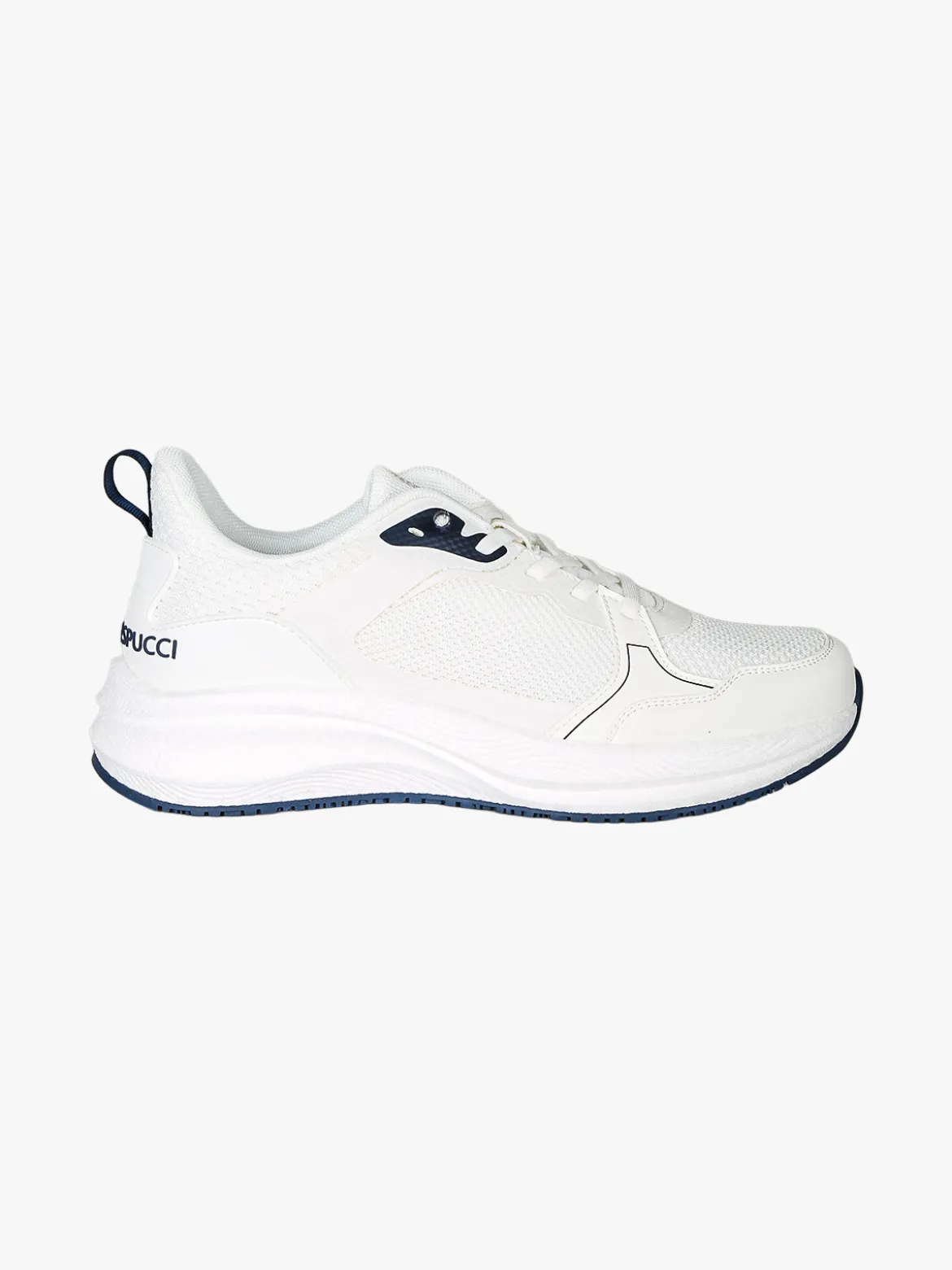 Amerigo Vespucci Sneakers da uomo con lacci elastici - bianco