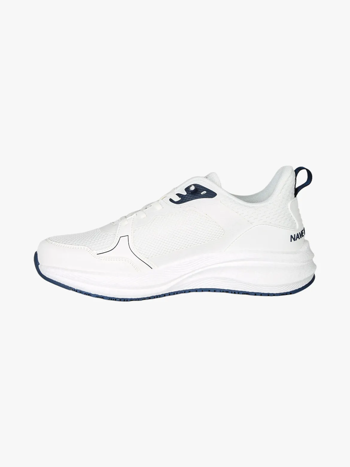 Amerigo Vespucci Sneakers da uomo con lacci elastici - bianco