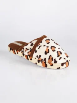 Amix Pantofole leoparfate in tessuto