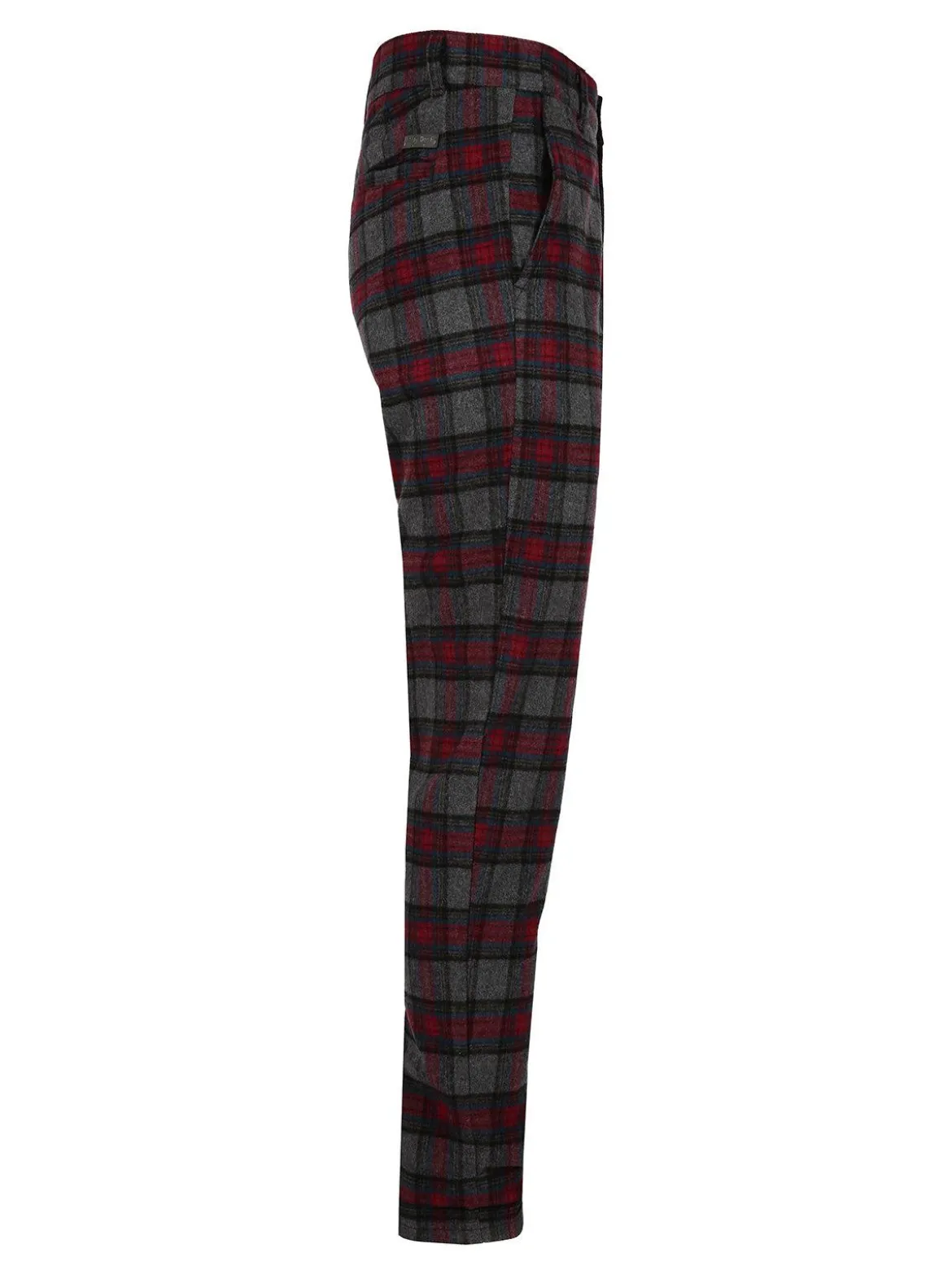 Andy Don B Pantalone uomo tartan in misto lana