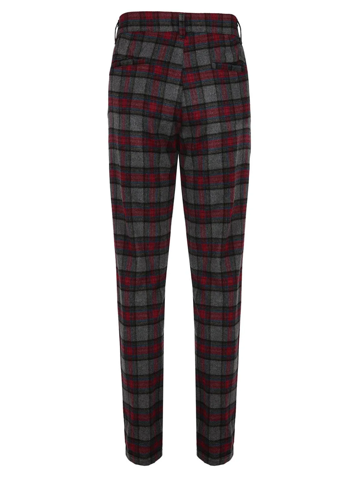Andy Don B Pantalone uomo tartan in misto lana
