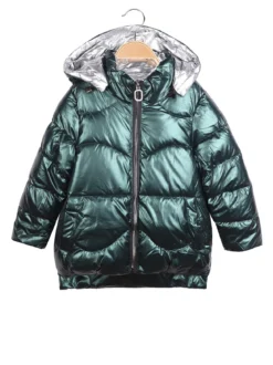 Angel Kids Piumino da ragazza felpato con cappuccio
