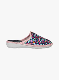 A Piedi Liberi Pantofole donna invernali stampa cuori - multicolore