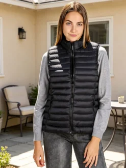 Arix & Fashion Gilet donna imbottito - nero