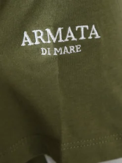 Armata Di Mare T-shirt girocollo da uomo in cotone - militare