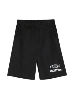 Armata Militare Completo corto da bambino in cotone con t-shirt e bermuda - nero
