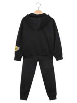 Armata Militare Completo 3 pezzi da bambino con cappuccio e zip - nero