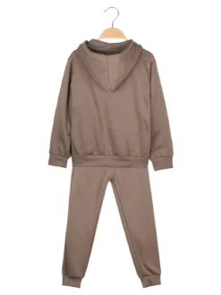 Armata Militare Completo 3 pezzi da ragazzo con cappuccio e zip - marrone