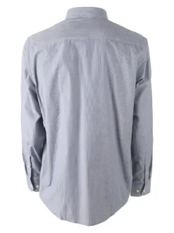 Ascot Sport Camicia rigata da uomo in cotone a maniche lunghe - blu