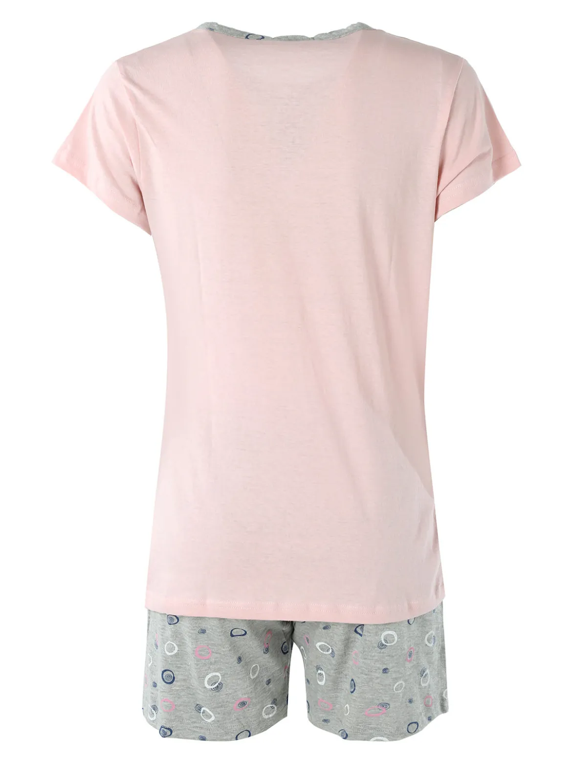 A Sette Pigiama corto da donna in cotone - rosa