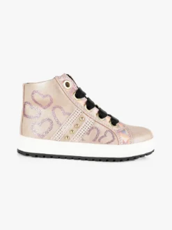 Asso Sneakers alte da bambina con cuori