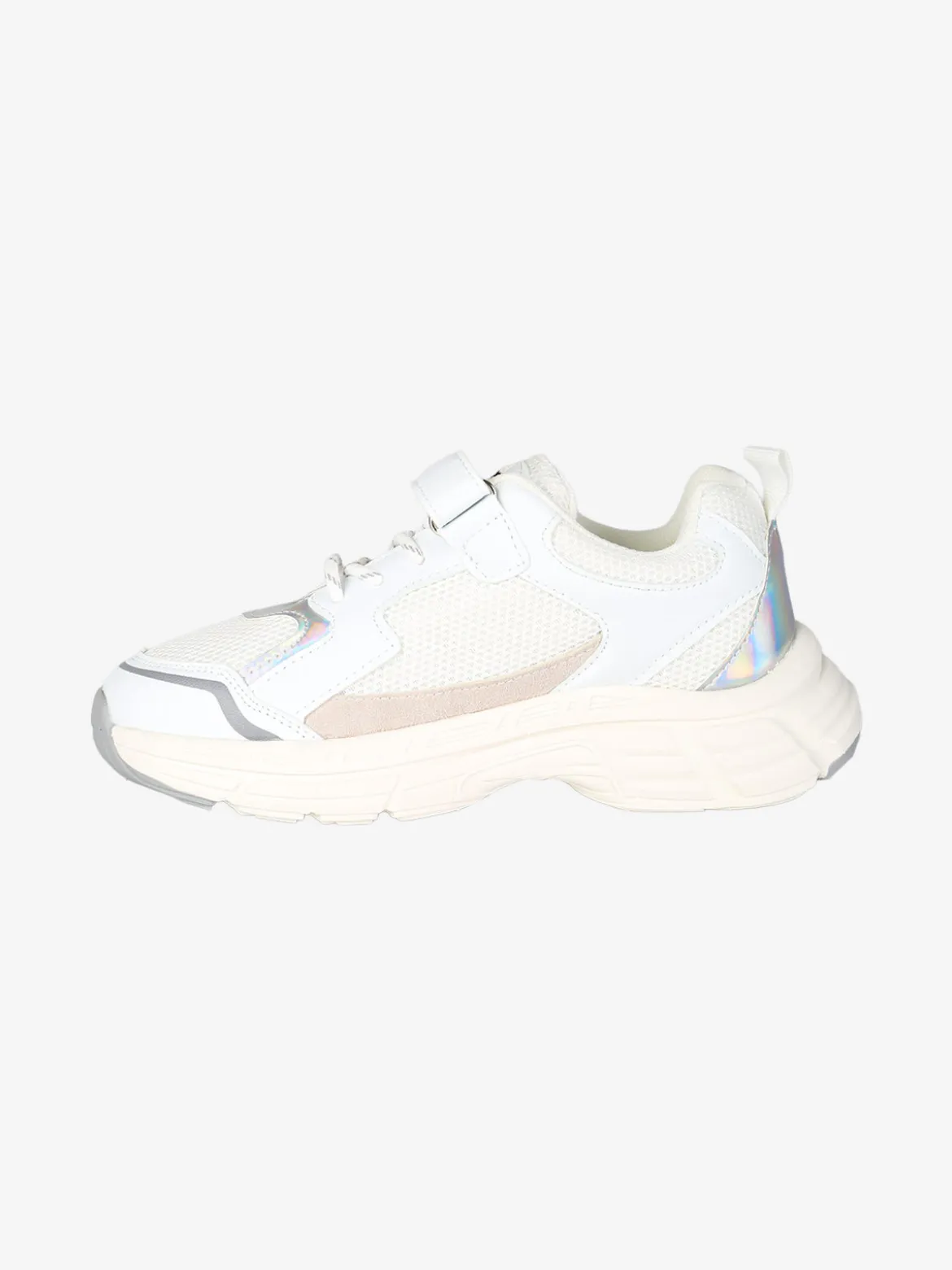 Asso Sneakers da ragazza con cinturino a strappo - bianco