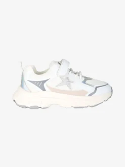 Asso Sneakers da ragazza con cinturino a strappo - bianco