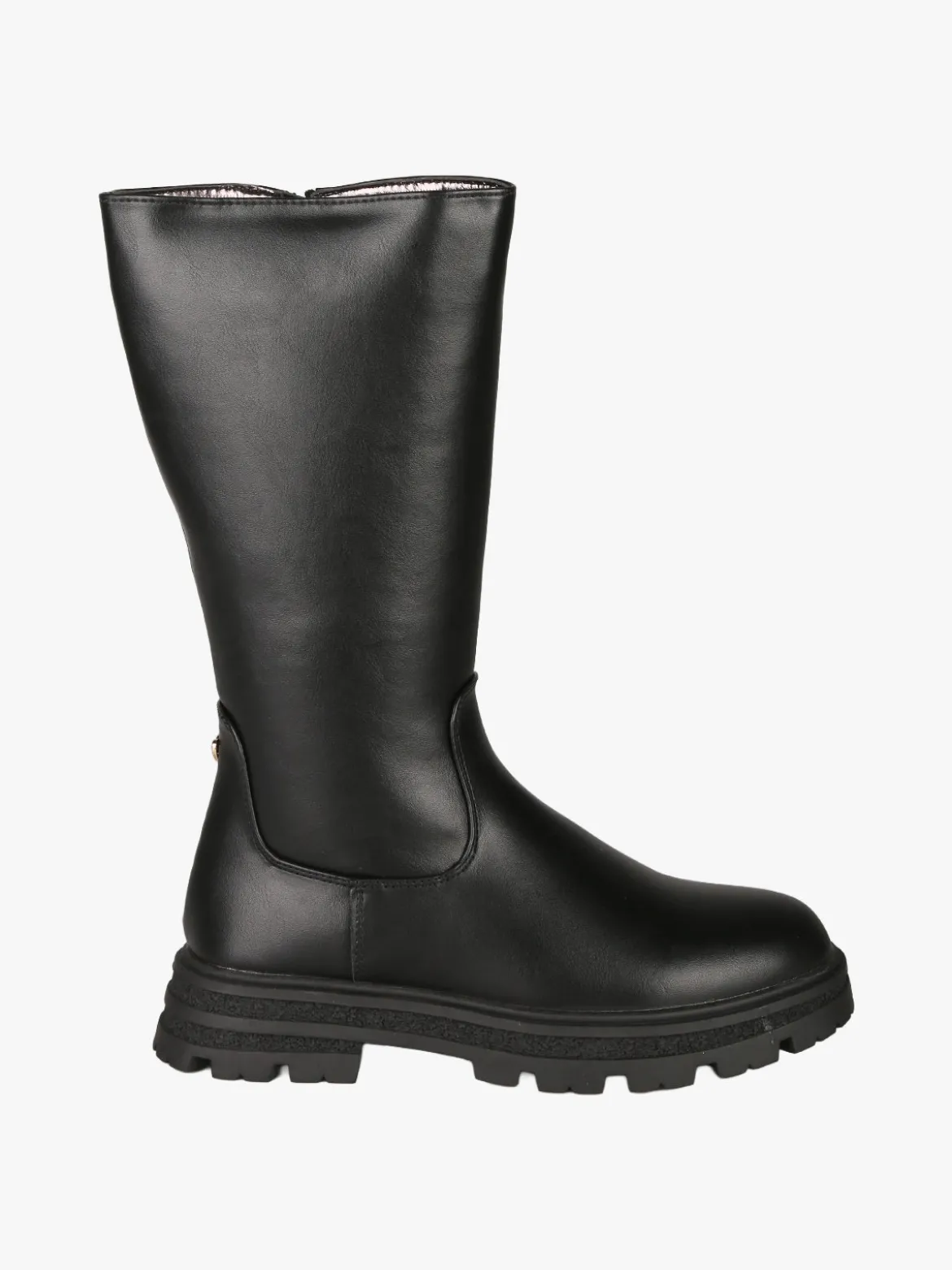 Asso Stivali minimal da ragazza con zip - nero