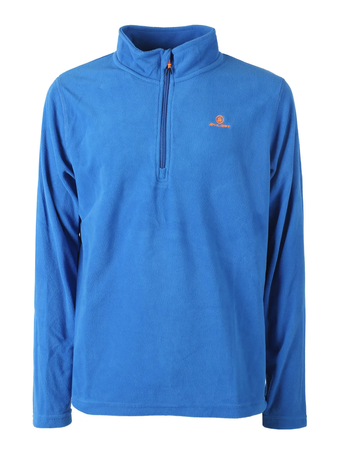 Athl Dpt Felpa da uomo mezza zip in micropile - blu