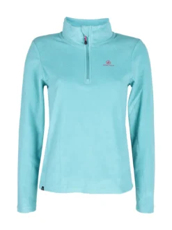 Athl Dpt Felpa donna in micropile mezza zip