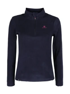 Athl Dpt Felpa donna in micropile mezza zip