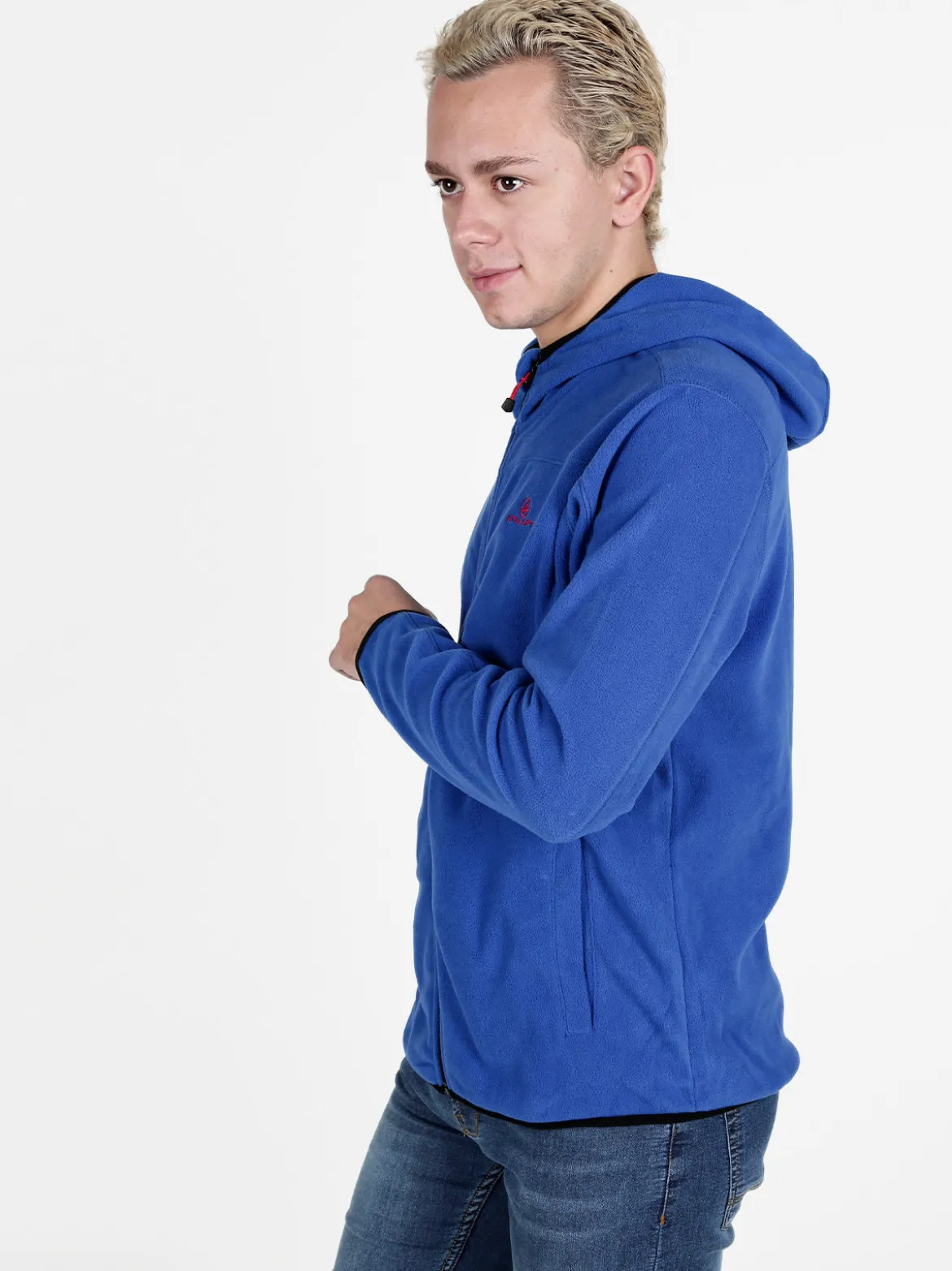 Athl Dpt Felpa in pile da uomo con cappuccio e zip
