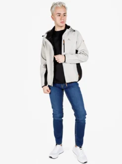 Athl Dpt Giacca da uomo impermeabile con cappuccio e zip