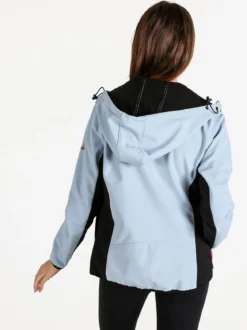 Athl Dpt Giacca donna sportiva impermeabile con cappuccio e zip