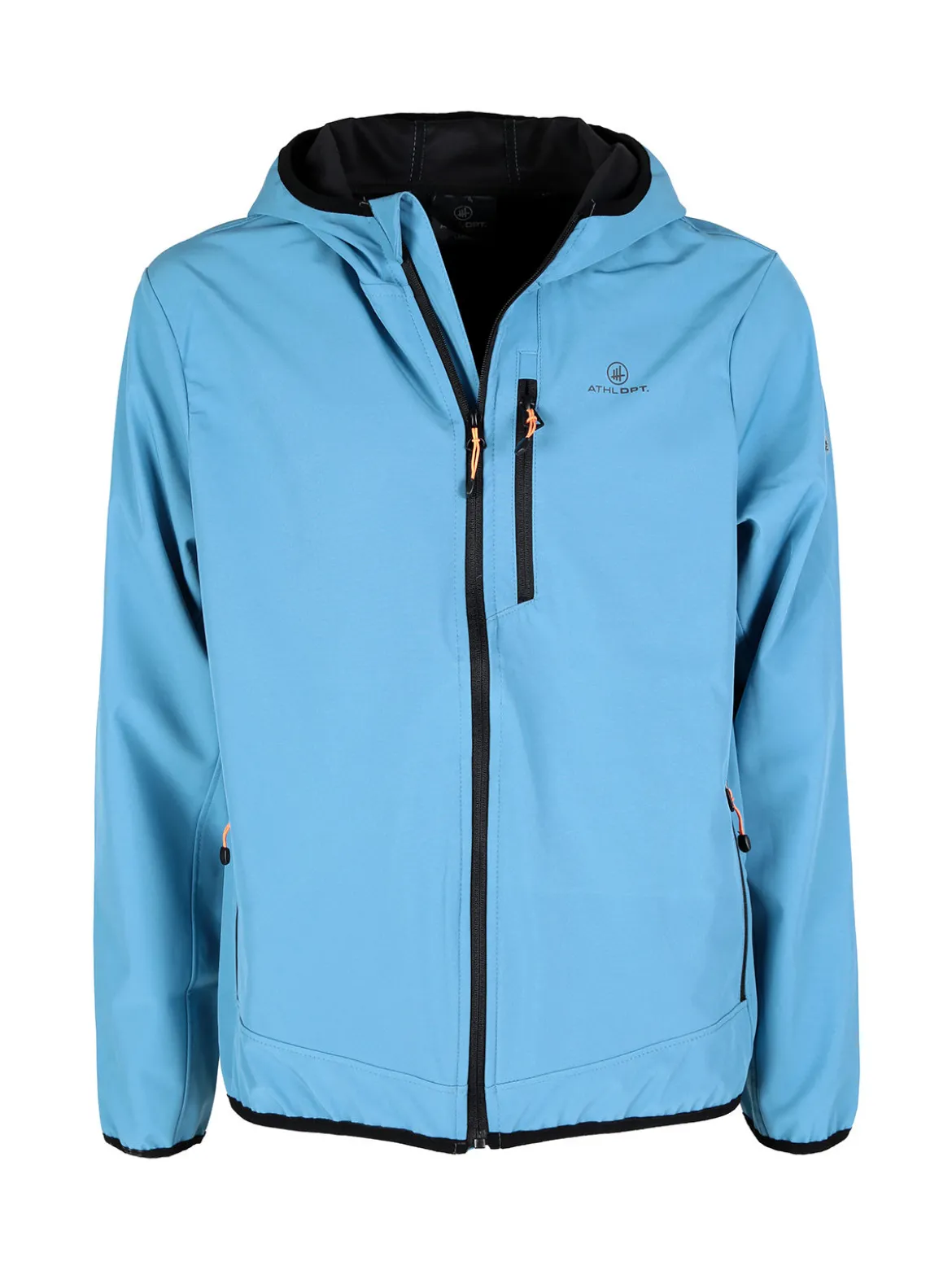 Athl Dpt Giacca sportiva da uomo impermeabile con cappuccio e zip