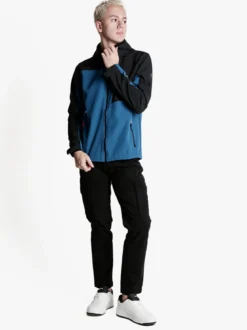 Athl Dpt Giacca sportiva da uomo impermeabile con cappuccio e interno in pile