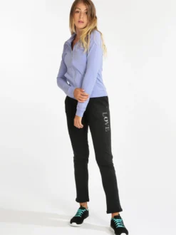 Athl Dpt Pantaloni sportivi in felpa donna con strass