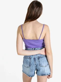 Athl Dpt Top donna in cotone con spalline sottili