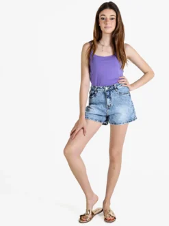 Athl Dpt Top donna in cotone con spalline sottili