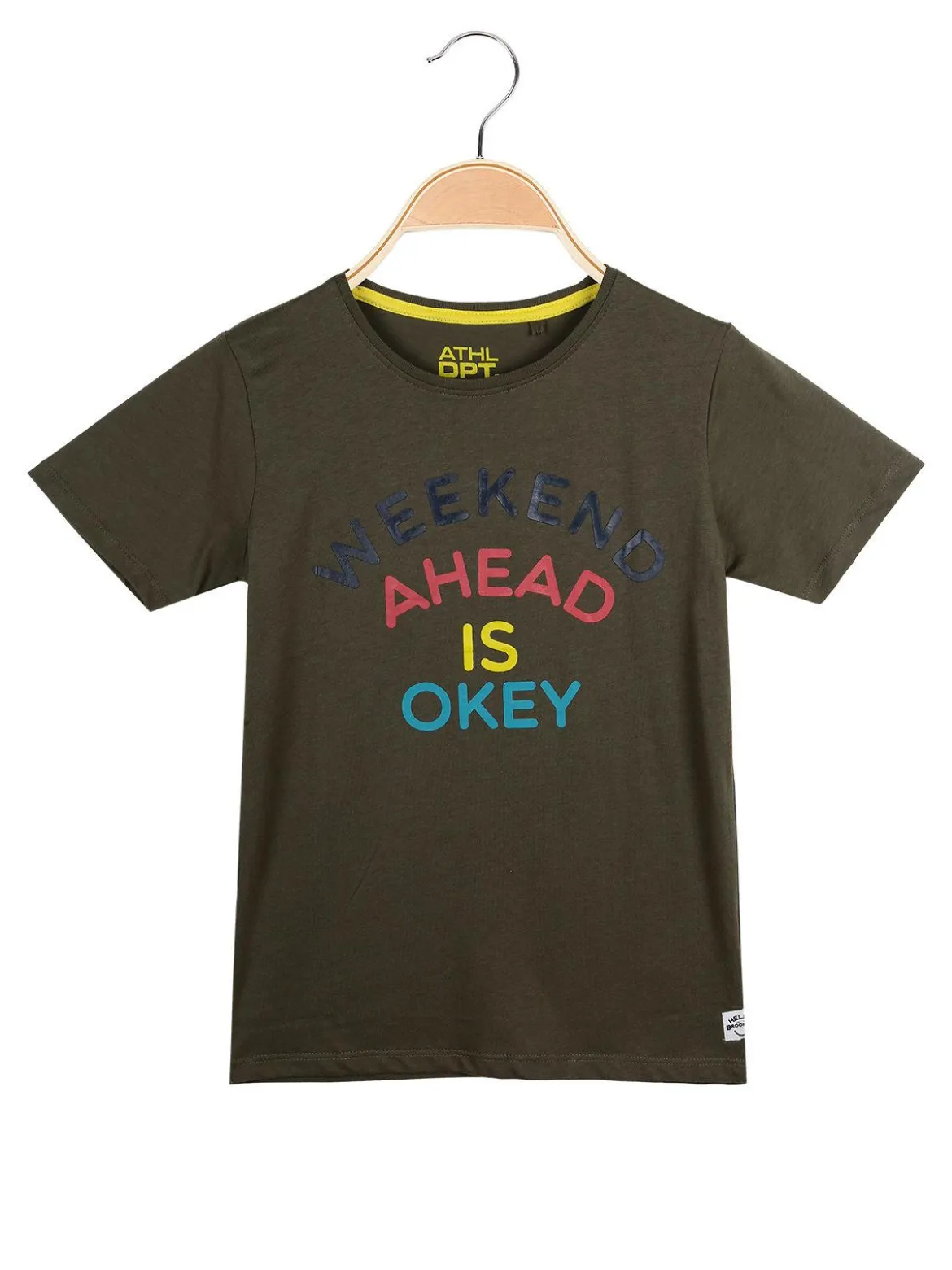 Athl Dpt T-shirt con scirtte in cotone