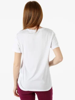 Athl Dpt T-shirt donna sportiva in tessuto traspirante - bianco