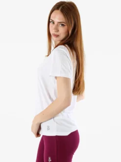Athl Dpt T-shirt donna sportiva in tessuto traspirante - bianco