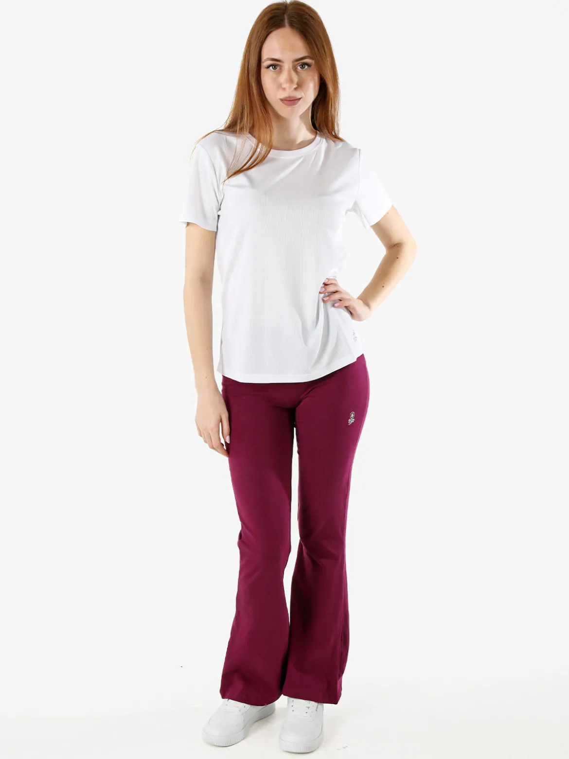 Athl Dpt T-shirt donna sportiva in tessuto traspirante - bianco