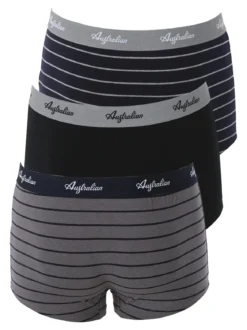 Australian Confezione da 3 boxer uomo in cotone - assortito