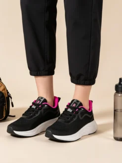 Axa Shoes Sneakers sportive da donna in maglia - fucsia