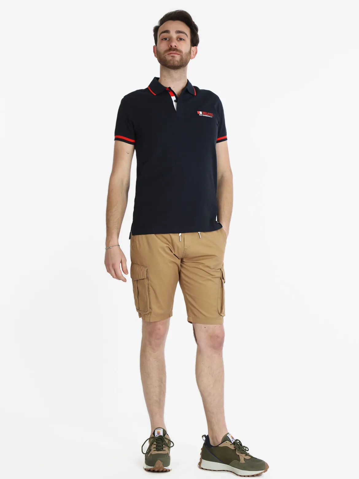 Baci & Abbracci Bermuda cargo da uomo con coulisse