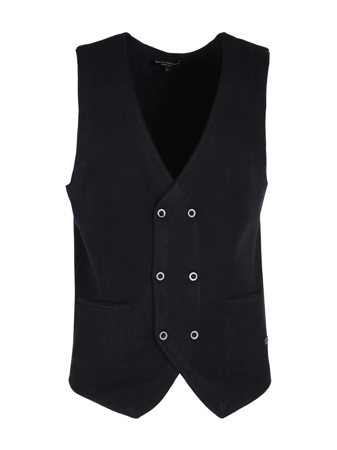 Baci & Abbracci Gilet in maglia da uomo a doppiopetto