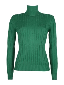 Baci & Abbracci Maglione dolcevita da donna a trecce