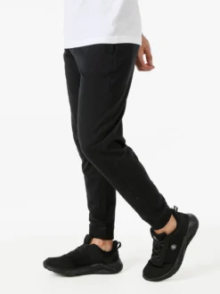 Baci & Abbracci Pantaloni tuta da uomo in cotone con coulisse e polsini - nero