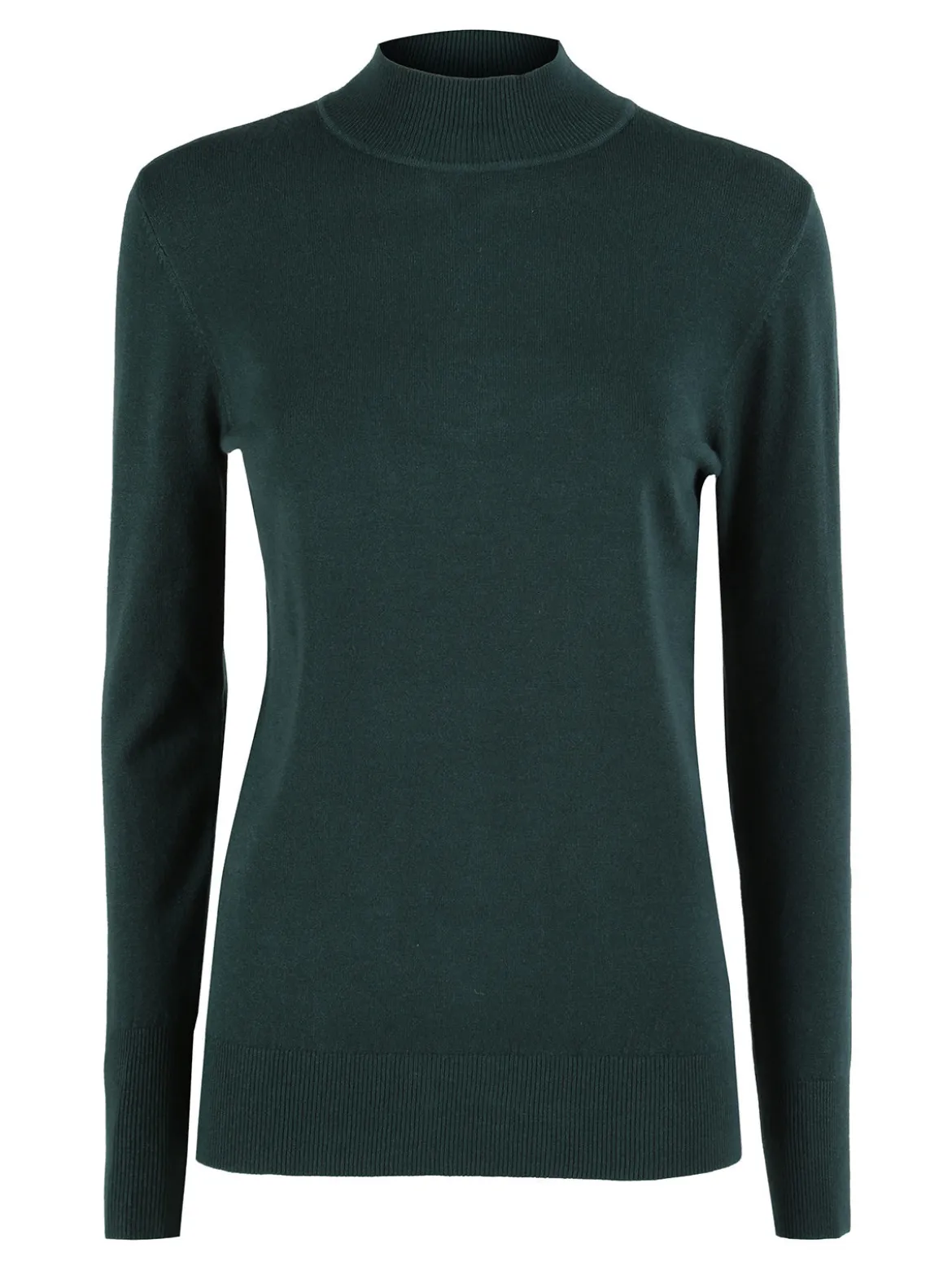 Baci & Abbracci Pullover donna lupetto in maglia - verde