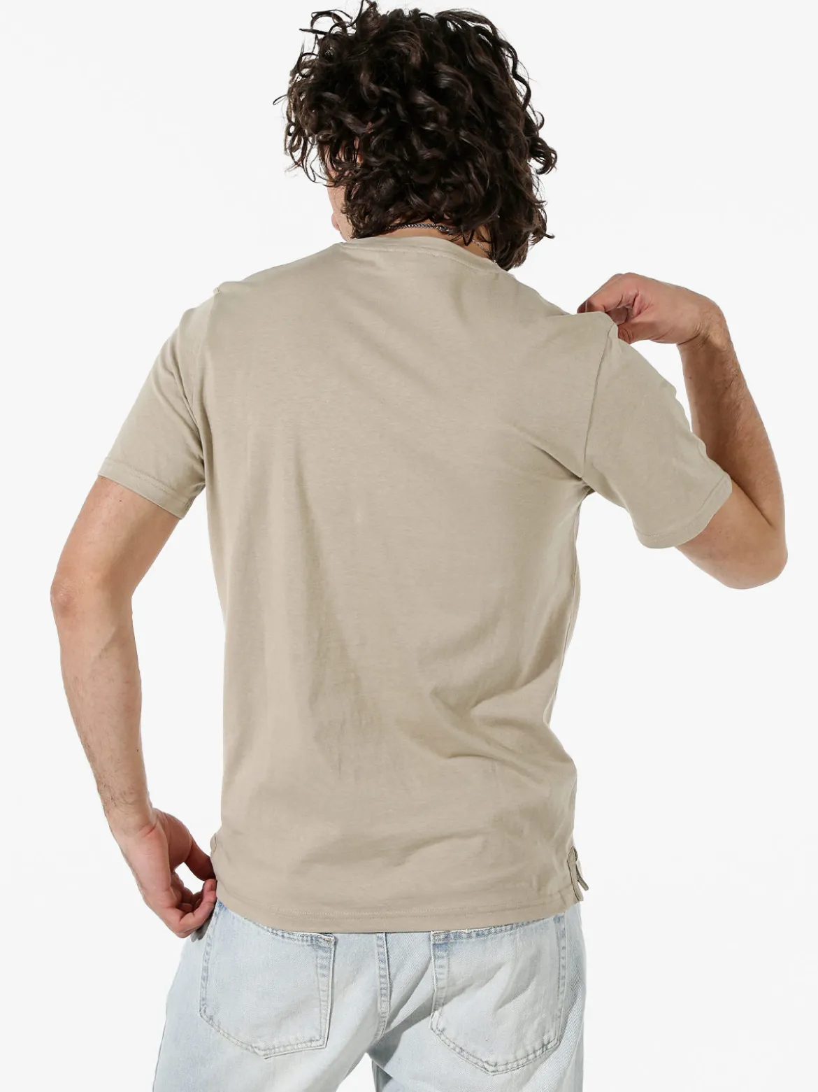 Bad Boys T-shirt in cotone da uomo con stampa - sabbia