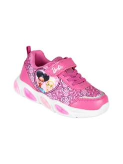 Barbie Sneakers sportive da bambina con strappo e luci - fuxia