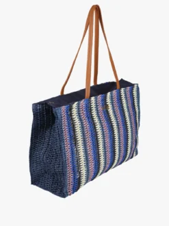 Basile Borsa da mare in paglia colorata