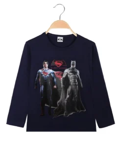 Batman Maglietta bimbo manica lunga con supereroi