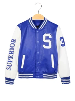 B-Brum Beby Giacca da bambino in ecopelle modello bomber